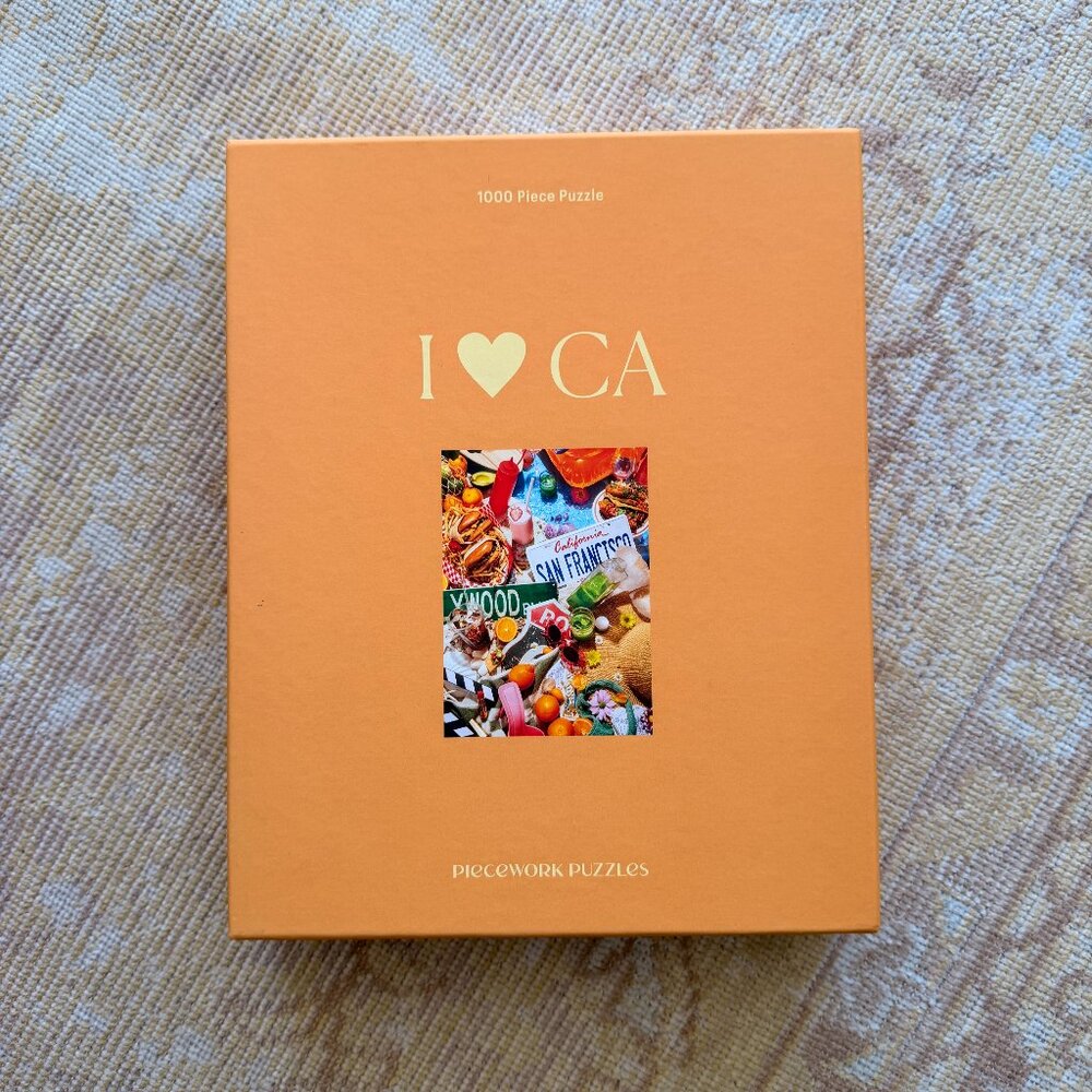 Piecework Puzzles - I <3 CA 1000 Piece Puzzle